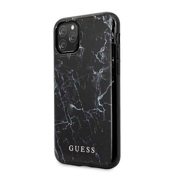 Husa Protectie Originala GUESS pentru IPHONE 11 PRO MARBLE GUHCN58PCUMABK Negru 2821