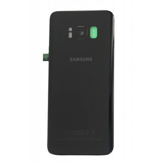 Inlocuire Capac Baterie SAMSUNG GALAXY S8 G950 BLACK WITH LENS OF CAMERA AND FINGERPRINT READER GH82-13962A (ORIGINAL, GRADE A)
