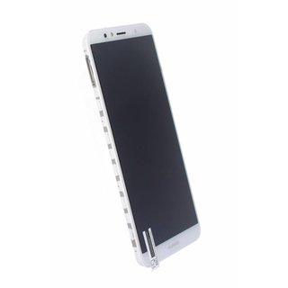 Inlocuire Ecran Original (LCD+TOUCH+RAMA+BATERIE) HUAWEI Y6 2018 Y6 PRIME 2018 02351WLK Alb