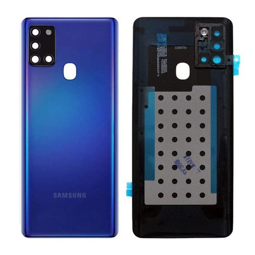Inlocuire Capac Baterie SAMSUNG GALAXY A21S A217 BLUE WITH LENS OF CAMERA GH82-22780C (ORIGINAL, GRADE A)