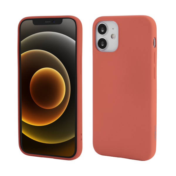 Husa SOFT TOUCH pentru IPHONE 12 Mini Portocaliu