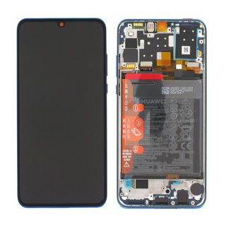 Inlocuire Ecran Original (LCD+TOUCH+RAMA+BATERIE) HUAWEI P30 LITE NEW EDITION MAR-LX1M 02352PJP Peacock Blue