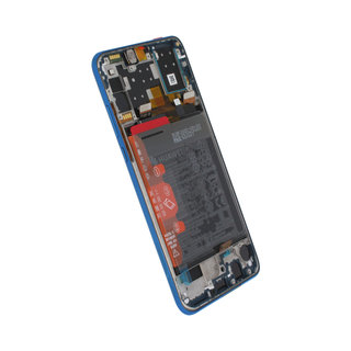 Inlocuire Ecran Original (LCD+TOUCH+RAMA+BATERIE) HUAWEI P30 LITE NEW EDITION MAR-LX1M 02352PJP Peacock Blue