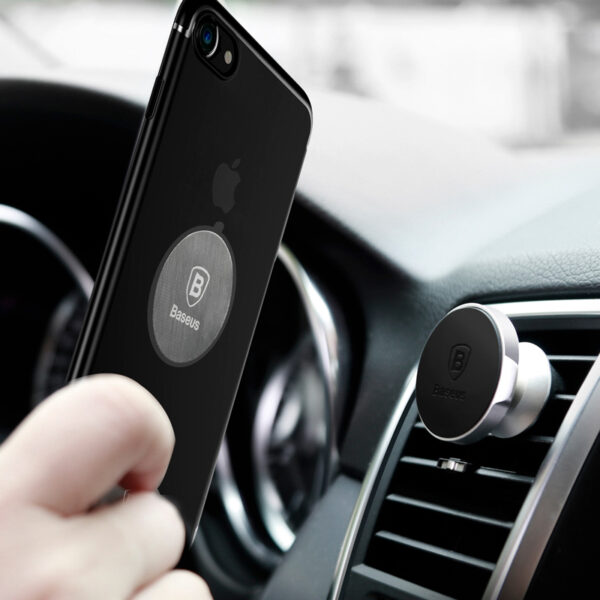 Placuta metalica pentru telefon BASEUS ACDR-A0S 2 buc Argintiu